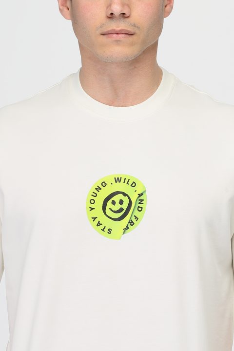 Over Size T- Shirt Off White - Image 4