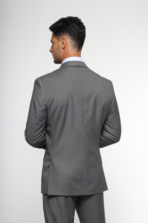 Regular Fit Suit Light Gray - Image 4