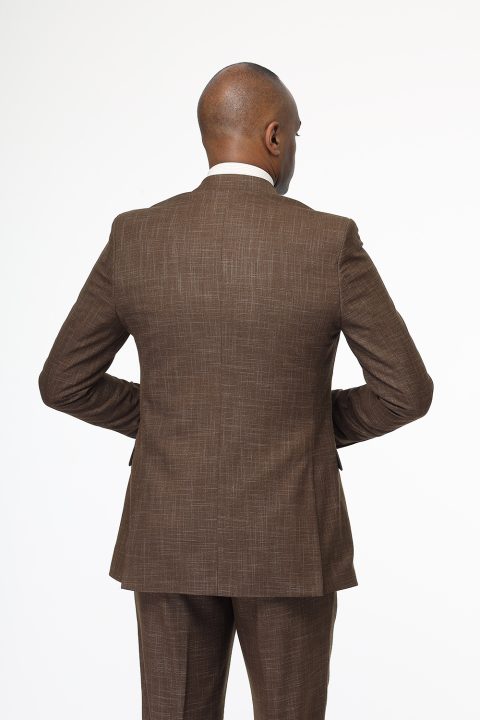 Slim Fit Suit Brown - Image 5