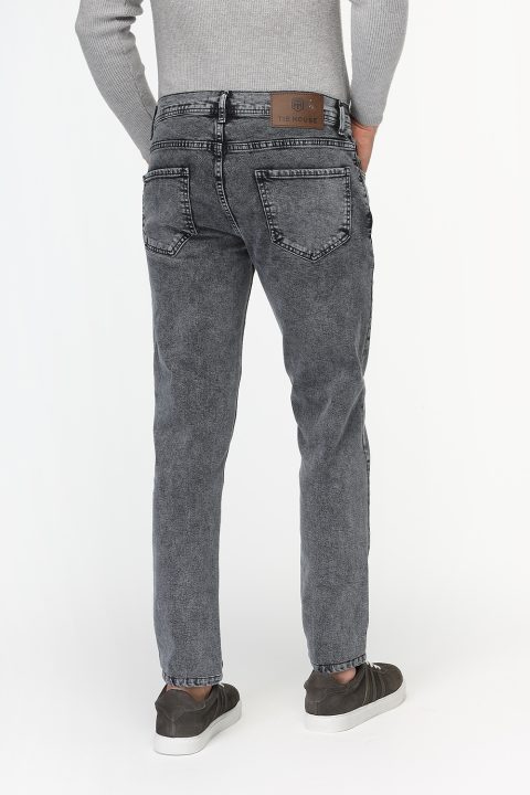 Slim Fit Trousers Jeans Gray - Image 3