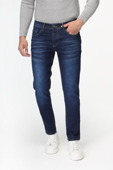 Slim Fit Trousers Jeans Dark Blue