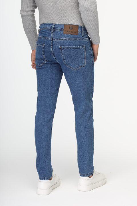 Slim Fit Trousers Jeans Light Blue - Image 3