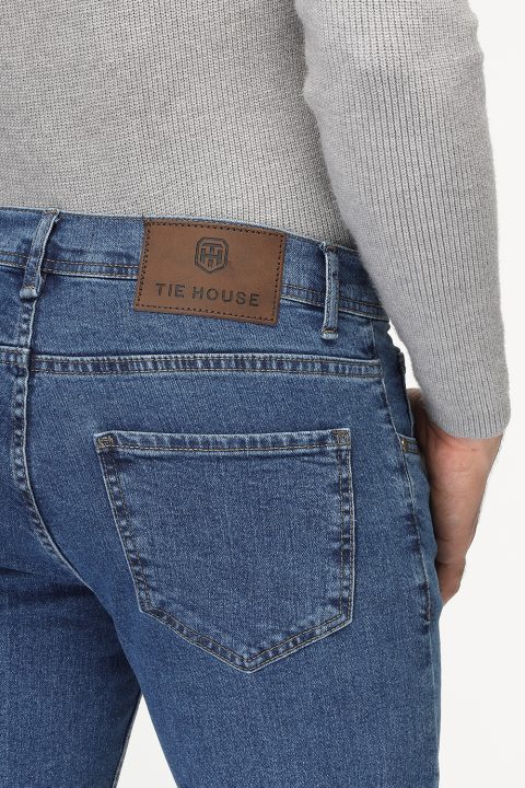 Slim Fit Trousers Jeans Light Blue - Image 4