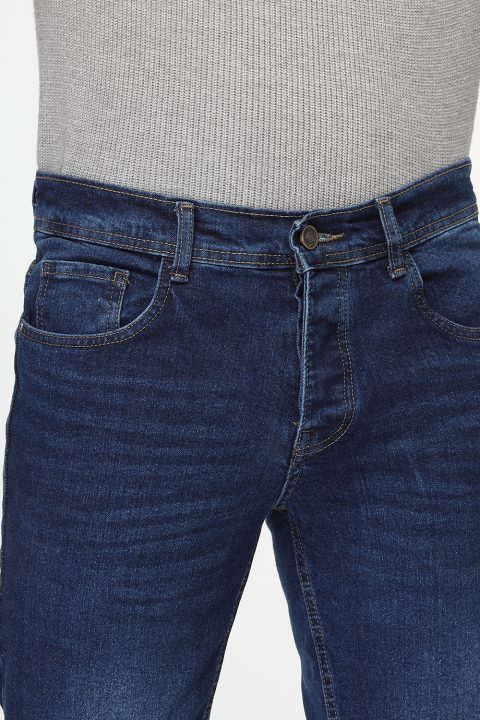 Slim Fit Trousers Jeans Dark Blue - Image 5