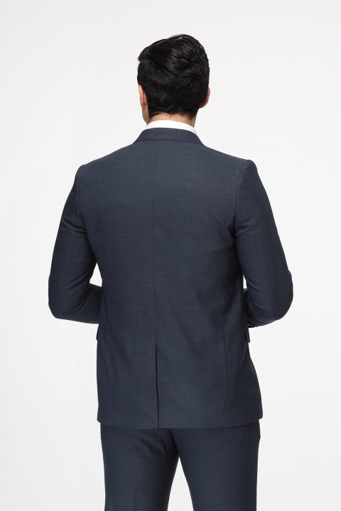 Slim Fit Suit Dark Blue - Image 5