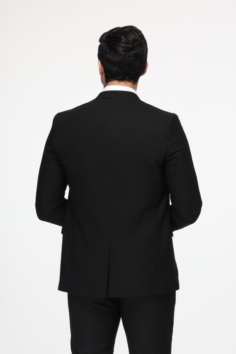 Slim Fit Suit Black - Image 4