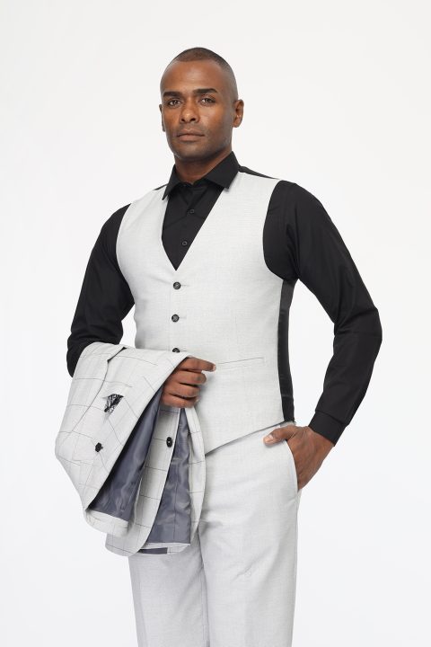 Slim Fit Suit Gray - Image 6