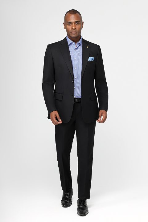 Regular Fit Suit Black